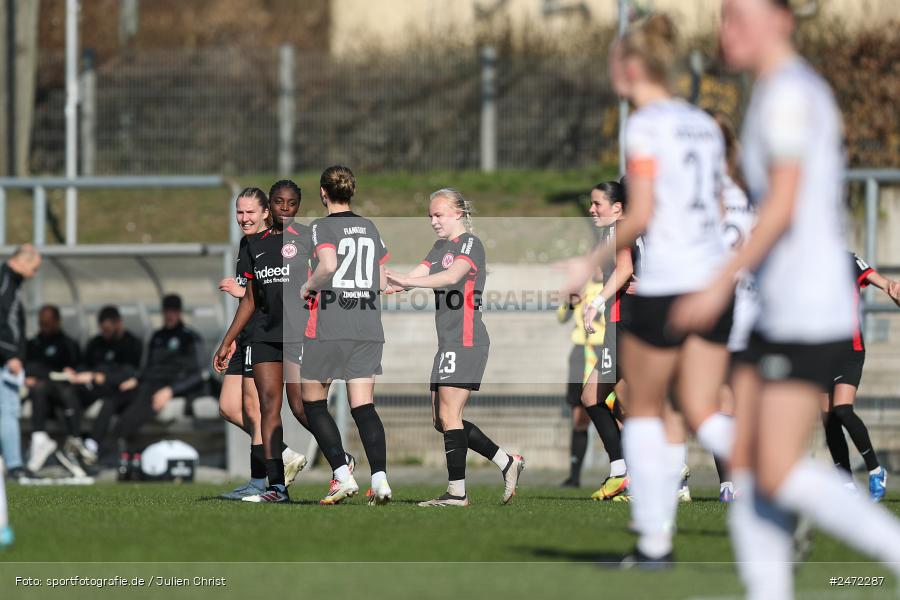 sport, action, Stadion am Brentanobad, SGE, Fussball, Frankfurt, FSV Gütersloh, FSV, Eintracht Frankfurt II, DFB, 2. Frauen-Bundesliga, 18. Spieltag, 16.03.2025 - Bild-ID: 2472287