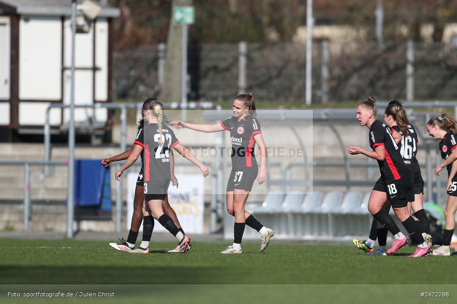 sport, action, Stadion am Brentanobad, SGE, Fussball, Frankfurt, FSV Gütersloh, FSV, Eintracht Frankfurt II, DFB, 2. Frauen-Bundesliga, 18. Spieltag, 16.03.2025 - Bild-ID: 2472288