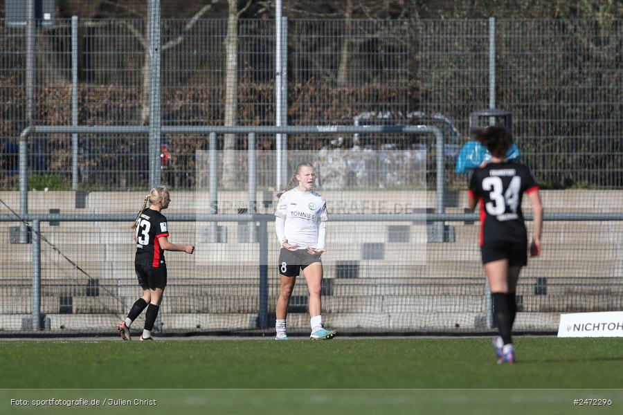 sport, action, Stadion am Brentanobad, SGE, Fussball, Frankfurt, FSV Gütersloh, FSV, Eintracht Frankfurt II, DFB, 2. Frauen-Bundesliga, 18. Spieltag, 16.03.2025 - Bild-ID: 2472296