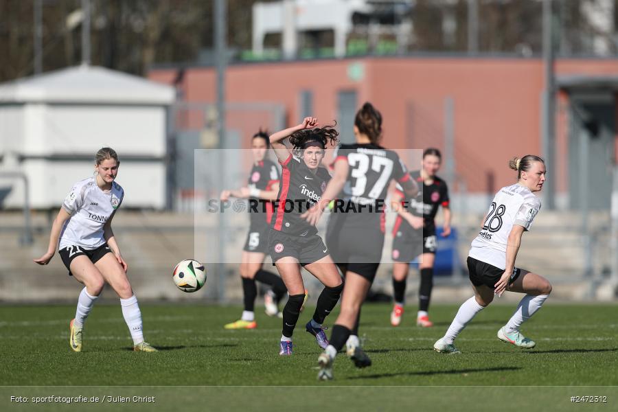 sport, action, Stadion am Brentanobad, SGE, Fussball, Frankfurt, FSV Gütersloh, FSV, Eintracht Frankfurt II, DFB, 2. Frauen-Bundesliga, 18. Spieltag, 16.03.2025 - Bild-ID: 2472312