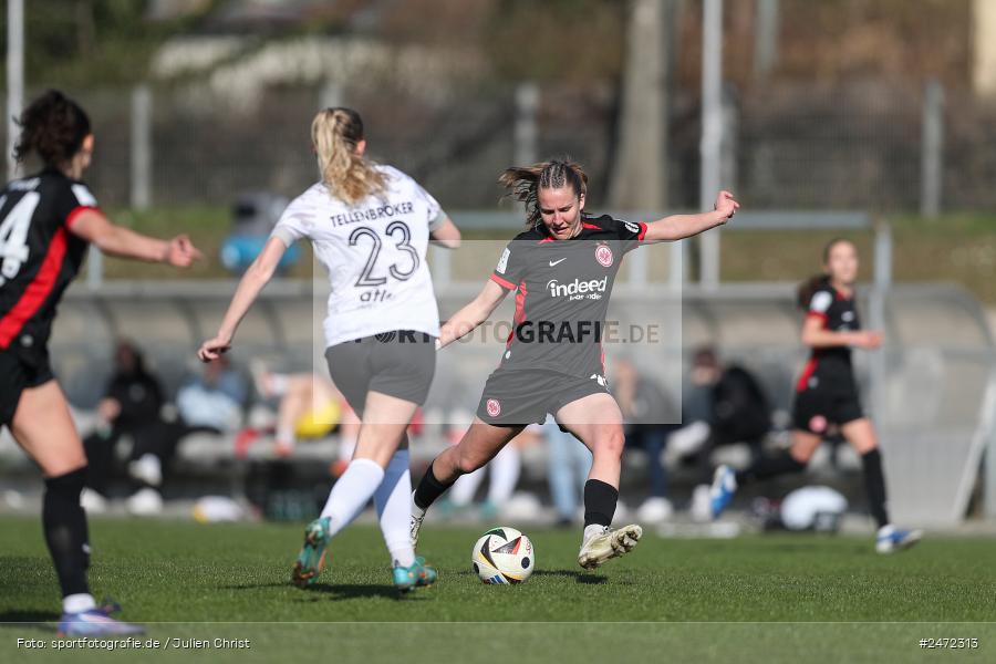 sport, action, Stadion am Brentanobad, SGE, Fussball, Frankfurt, FSV Gütersloh, FSV, Eintracht Frankfurt II, DFB, 2. Frauen-Bundesliga, 18. Spieltag, 16.03.2025 - Bild-ID: 2472313