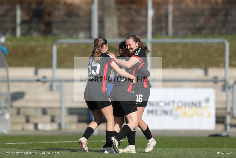 sport, action, Stadion am Brentanobad, SGE, Fussball, Frankfurt, FSV Gütersloh, FSV, Eintracht Frankfurt II, DFB, 2. Frauen-Bundesliga, 18. Spieltag, 16.03.2025 - Bild-ID: 2472332