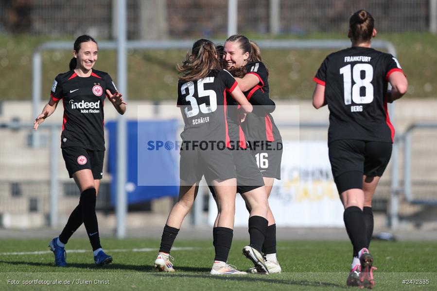 sport, action, Stadion am Brentanobad, SGE, Fussball, Frankfurt, FSV Gütersloh, FSV, Eintracht Frankfurt II, DFB, 2. Frauen-Bundesliga, 18. Spieltag, 16.03.2025 - Bild-ID: 2472335 sport, action, Stadion am Brentanobad, SGE, Fussball, Frankfurt, FSV Gütersloh, FSV, Eintracht Frankfurt II, DFB, 2. Frauen-Bundesliga, 18. Spieltag, 16.03.2025 - Bild-ID: 2472335