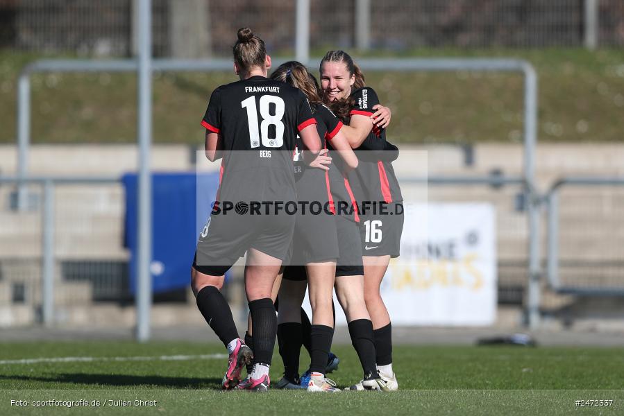 sport, action, Stadion am Brentanobad, SGE, Fussball, Frankfurt, FSV Gütersloh, FSV, Eintracht Frankfurt II, DFB, 2. Frauen-Bundesliga, 18. Spieltag, 16.03.2025 - Bild-ID: 2472337