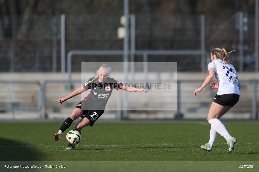 sport, action, Stadion am Brentanobad, SGE, Fussball, Frankfurt, FSV Gütersloh, FSV, Eintracht Frankfurt II, DFB, 2. Frauen-Bundesliga, 18. Spieltag, 16.03.2025 - Bild-ID: 2472381