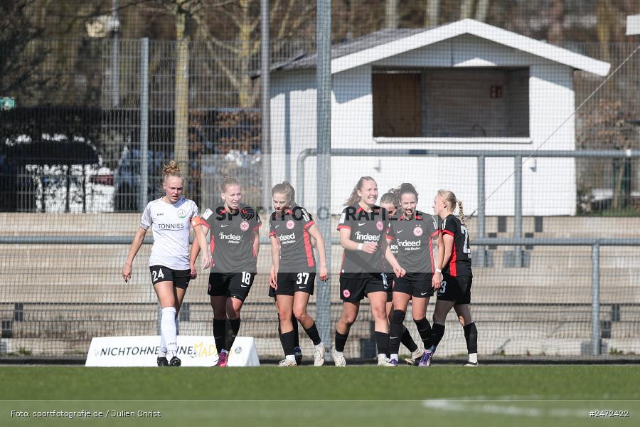 sport, action, Stadion am Brentanobad, SGE, Fussball, Frankfurt, FSV Gütersloh, FSV, Eintracht Frankfurt II, DFB, 2. Frauen-Bundesliga, 18. Spieltag, 16.03.2025 - Bild-ID: 2472422 sport, action, Stadion am Brentanobad, SGE, Fussball, Frankfurt, FSV Gütersloh, FSV, Eintracht Frankfurt II, DFB, 2. Frauen-Bundesliga, 18. Spieltag, 16.03.2025 - Bild-ID: 2472422