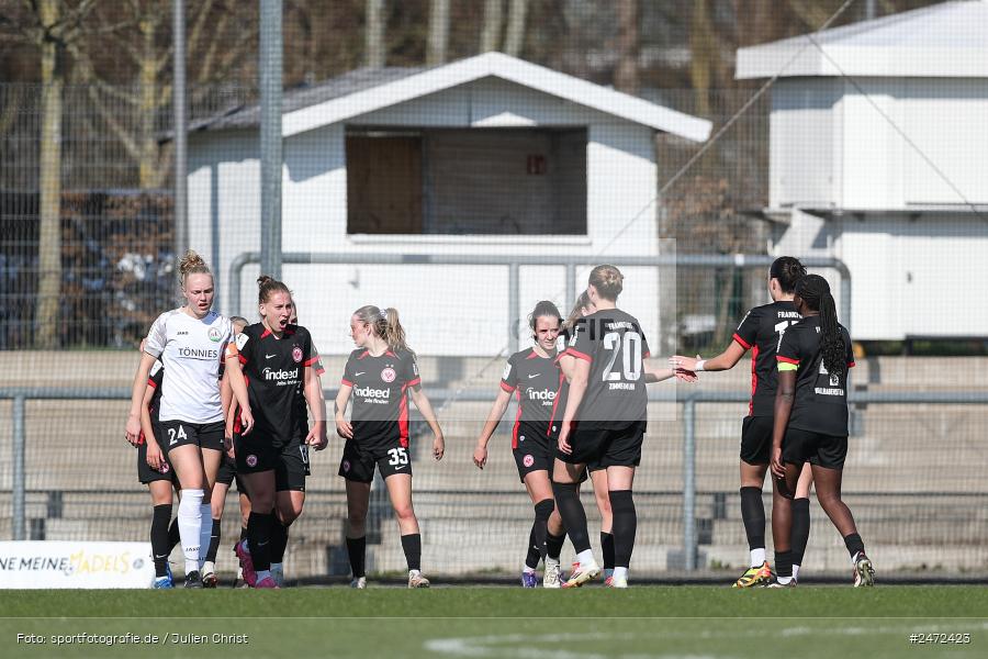 sport, action, Stadion am Brentanobad, SGE, Fussball, Frankfurt, FSV Gütersloh, FSV, Eintracht Frankfurt II, DFB, 2. Frauen-Bundesliga, 18. Spieltag, 16.03.2025 - Bild-ID: 2472423 sport, action, Stadion am Brentanobad, SGE, Fussball, Frankfurt, FSV Gütersloh, FSV, Eintracht Frankfurt II, DFB, 2. Frauen-Bundesliga, 18. Spieltag, 16.03.2025 - Bild-ID: 2472423