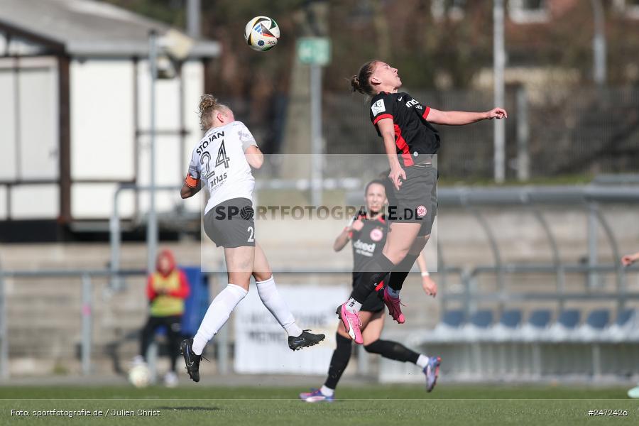 sport, action, Stadion am Brentanobad, SGE, Fussball, Frankfurt, FSV Gütersloh, FSV, Eintracht Frankfurt II, DFB, 2. Frauen-Bundesliga, 18. Spieltag, 16.03.2025 - Bild-ID: 2472426
