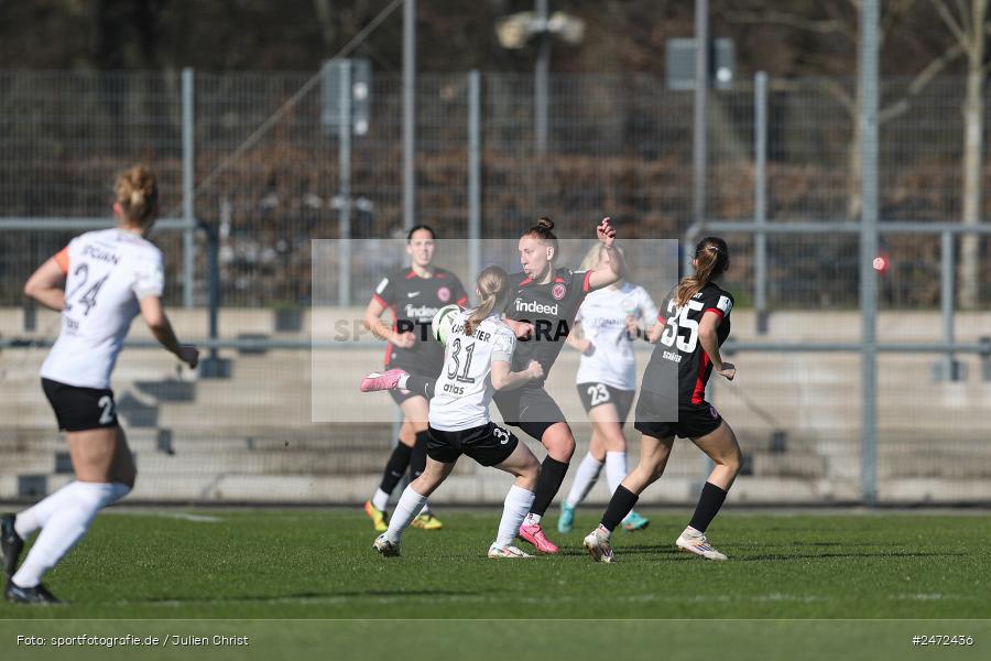 sport, action, Stadion am Brentanobad, SGE, Fussball, Frankfurt, FSV Gütersloh, FSV, Eintracht Frankfurt II, DFB, 2. Frauen-Bundesliga, 18. Spieltag, 16.03.2025 - Bild-ID: 2472436 sport, action, Stadion am Brentanobad, SGE, Fussball, Frankfurt, FSV Gütersloh, FSV, Eintracht Frankfurt II, DFB, 2. Frauen-Bundesliga, 18. Spieltag, 16.03.2025 - Bild-ID: 2472436