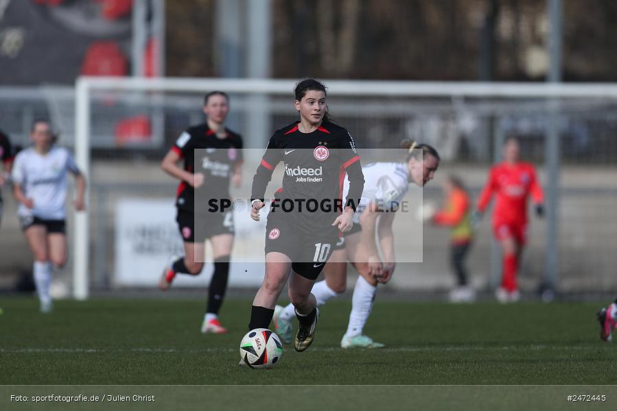 sport, action, Stadion am Brentanobad, SGE, Fussball, Frankfurt, FSV Gütersloh, FSV, Eintracht Frankfurt II, DFB, 2. Frauen-Bundesliga, 18. Spieltag, 16.03.2025 - Bild-ID: 2472445 sport, action, Stadion am Brentanobad, SGE, Fussball, Frankfurt, FSV Gütersloh, FSV, Eintracht Frankfurt II, DFB, 2. Frauen-Bundesliga, 18. Spieltag, 16.03.2025 - Bild-ID: 2472445