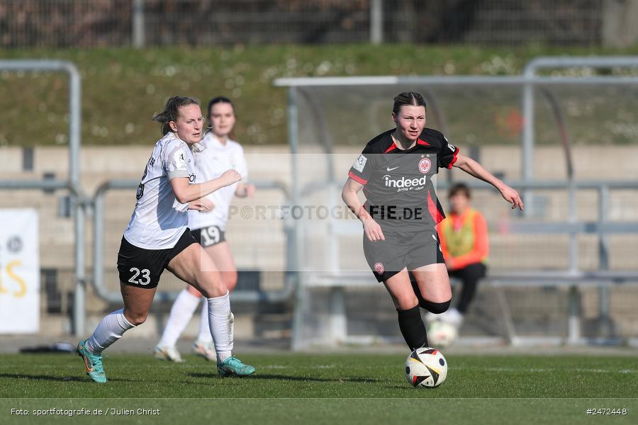 sport, action, Stadion am Brentanobad, SGE, Fussball, Frankfurt, FSV Gütersloh, FSV, Eintracht Frankfurt II, DFB, 2. Frauen-Bundesliga, 18. Spieltag, 16.03.2025 - Bild-ID: 2472448