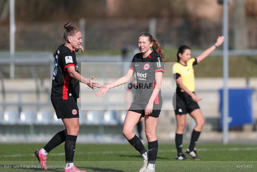 sport, action, Stadion am Brentanobad, SGE, Fussball, Frankfurt, FSV Gütersloh, FSV, Eintracht Frankfurt II, DFB, 2. Frauen-Bundesliga, 18. Spieltag, 16.03.2025 - Bild-ID: 2472455