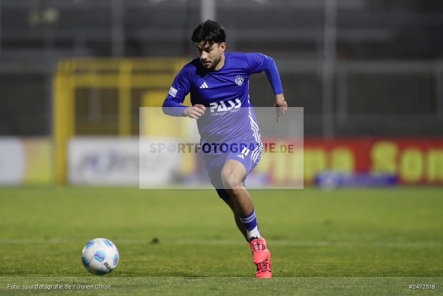 Stadion am Schönbusch, Aschaffenburg, 19.03.2025, sport, action, BFV, Fussball, 25. Spieltag, Regionalliga Bayern, DJK, SVA, DJK Vilzing, SV Viktoria Aschaffenburg - Bild-ID: 2472518