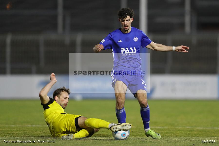 Stadion am Schönbusch, Aschaffenburg, 19.03.2025, sport, action, BFV, Fussball, 25. Spieltag, Regionalliga Bayern, DJK, SVA, DJK Vilzing, SV Viktoria Aschaffenburg - Bild-ID: 2472529