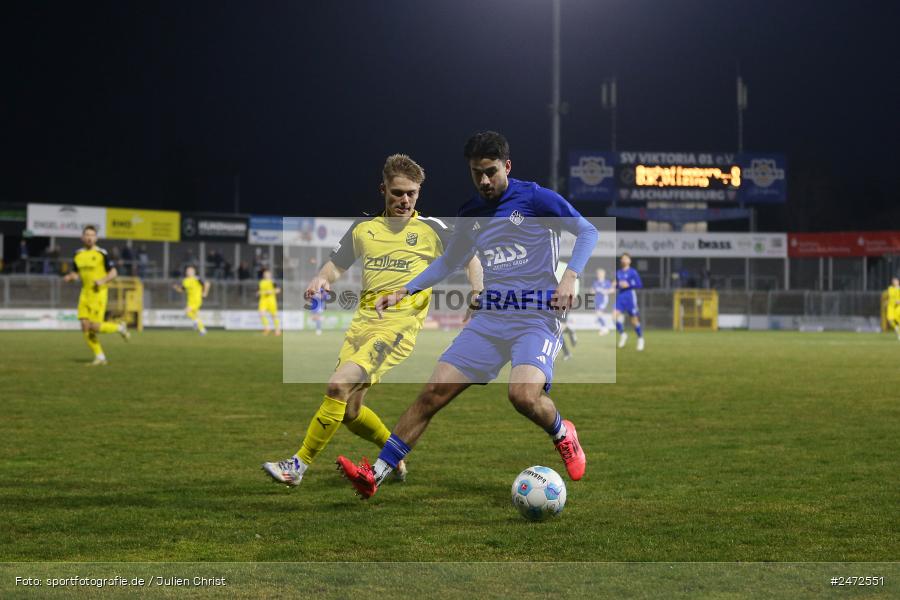 Stadion am Schönbusch, Aschaffenburg, 19.03.2025, sport, action, BFV, Fussball, 25. Spieltag, Regionalliga Bayern, DJK, SVA, DJK Vilzing, SV Viktoria Aschaffenburg - Bild-ID: 2472551