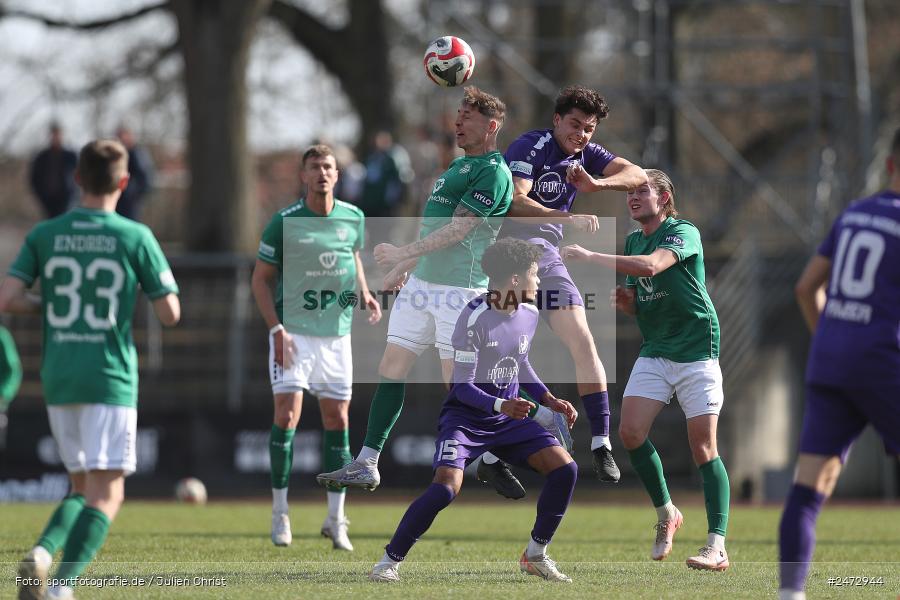 Sachs-Stadion, Schweinfurt, 22.03.2025, sport, action, BFV, Fussball, 26. Spieltag, Regionalliga Bayern, TSV, FCS, TSV Schwaben Augsburg, 1. FC Schweinfurt 1905 - Bild-ID: 2472944 Sachs-Stadion, Schweinfurt, 22.03.2025, sport, action, BFV, Fussball, 26. Spieltag, Regionalliga Bayern, TSV, FCS, TSV Schwaben Augsburg, 1. FC Schweinfurt 1905 - Bild-ID: 2472944