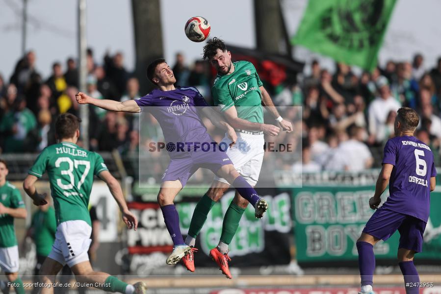 Sachs-Stadion, Schweinfurt, 22.03.2025, sport, action, BFV, Fussball, 26. Spieltag, Regionalliga Bayern, TSV, FCS, TSV Schwaben Augsburg, 1. FC Schweinfurt 1905 - Bild-ID: 2472953