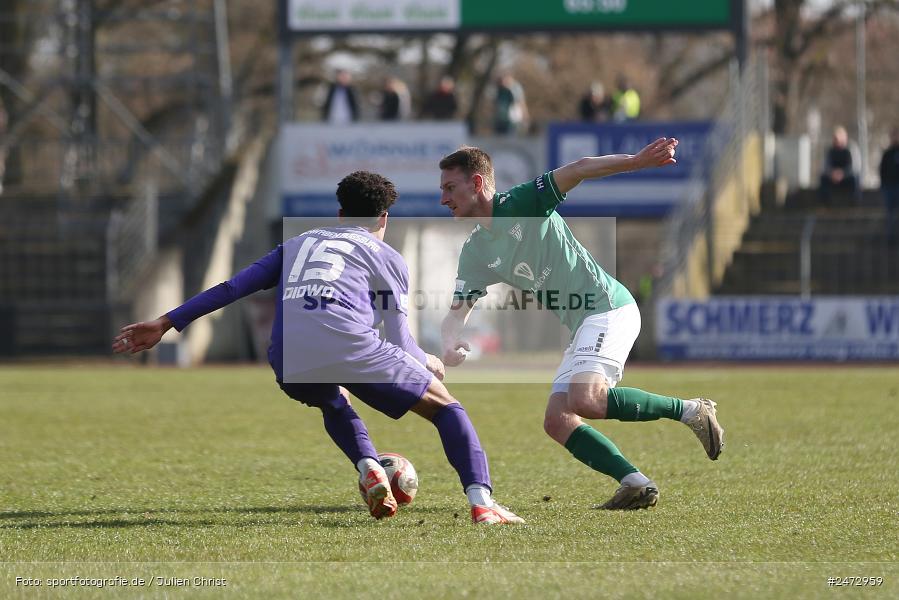 Sachs-Stadion, Schweinfurt, 22.03.2025, sport, action, BFV, Fussball, 26. Spieltag, Regionalliga Bayern, TSV, FCS, TSV Schwaben Augsburg, 1. FC Schweinfurt 1905 - Bild-ID: 2472959 Sachs-Stadion, Schweinfurt, 22.03.2025, sport, action, BFV, Fussball, 26. Spieltag, Regionalliga Bayern, TSV, FCS, TSV Schwaben Augsburg, 1. FC Schweinfurt 1905 - Bild-ID: 2472959