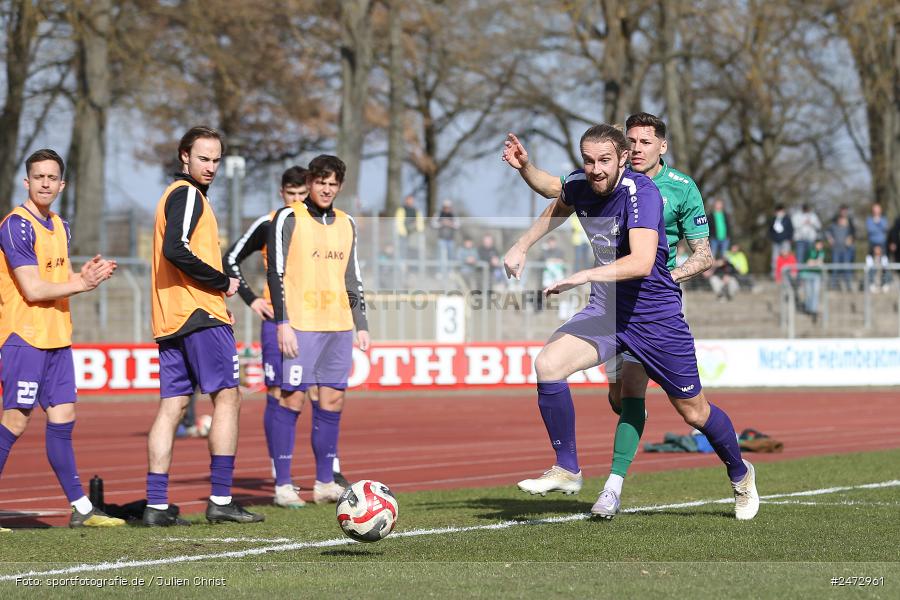 Sachs-Stadion, Schweinfurt, 22.03.2025, sport, action, BFV, Fussball, 26. Spieltag, Regionalliga Bayern, TSV, FCS, TSV Schwaben Augsburg, 1. FC Schweinfurt 1905 - Bild-ID: 2472961