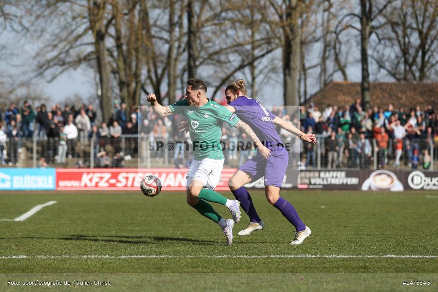 sport, action, TSV Schwaben Augsburg, TSV, Schweinfurt, Sachs-Stadion, Regionalliga Bayern, Fussball, FCS, BFV, 26. Spieltag, 22.03.2025, 1. FC Schweinfurt 1905 - Bild-ID: 2473343