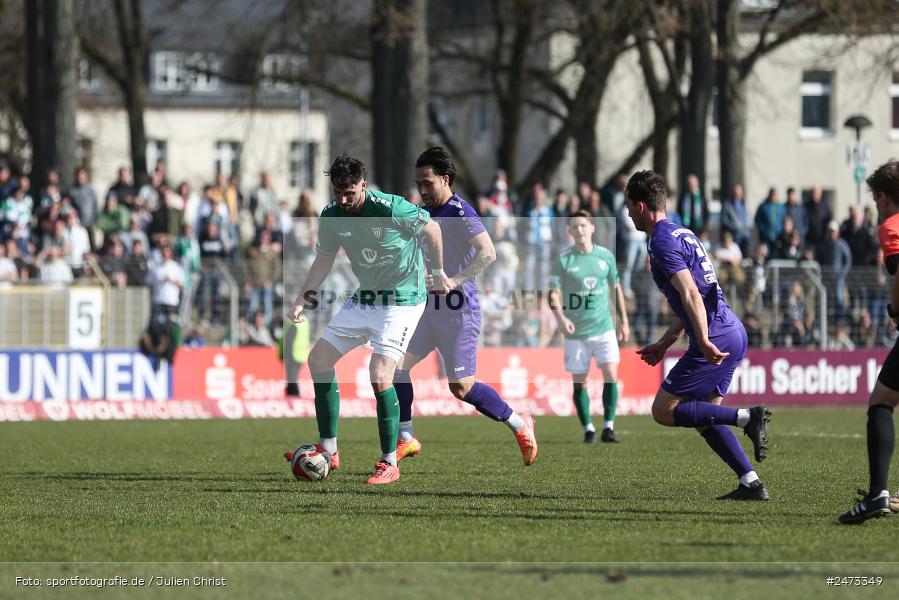 sport, action, TSV Schwaben Augsburg, TSV, Schweinfurt, Sachs-Stadion, Regionalliga Bayern, Fussball, FCS, BFV, 26. Spieltag, 22.03.2025, 1. FC Schweinfurt 1905 - Bild-ID: 2473349