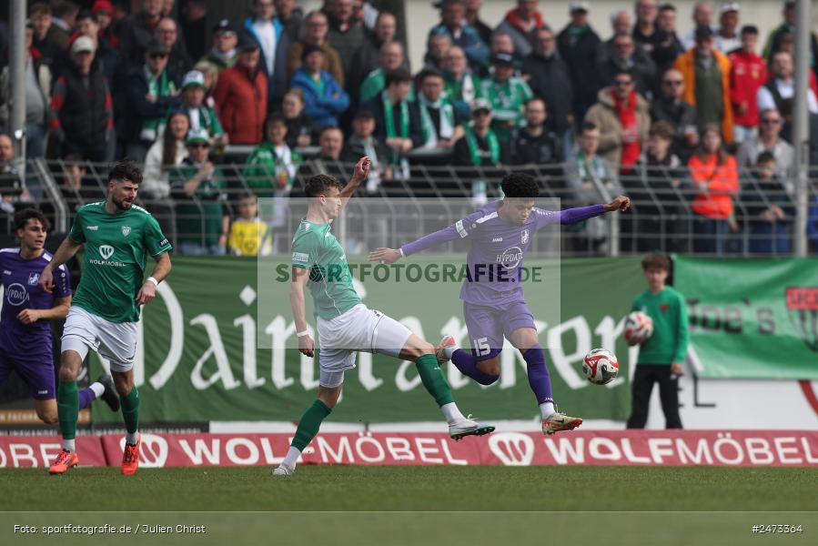 sport, action, TSV Schwaben Augsburg, TSV, Schweinfurt, Sachs-Stadion, Regionalliga Bayern, Fussball, FCS, BFV, 26. Spieltag, 22.03.2025, 1. FC Schweinfurt 1905 - Bild-ID: 2473364