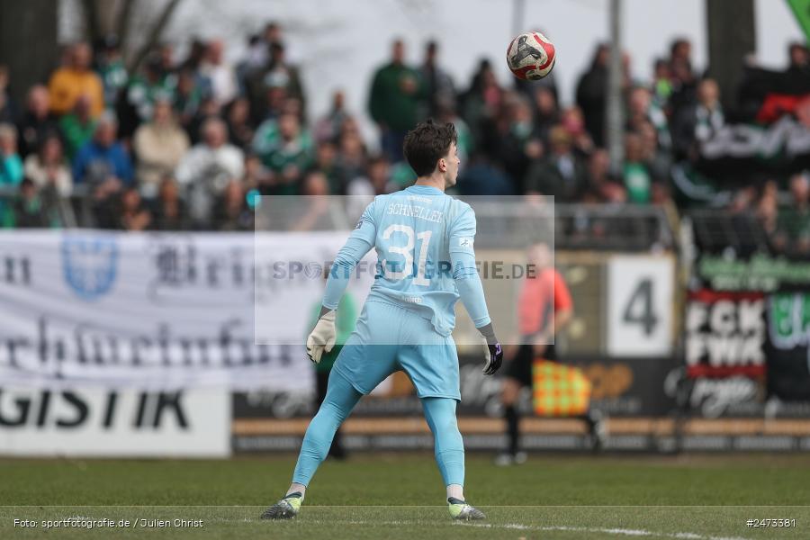 sport, action, TSV Schwaben Augsburg, TSV, Schweinfurt, Sachs-Stadion, Regionalliga Bayern, Fussball, FCS, BFV, 26. Spieltag, 22.03.2025, 1. FC Schweinfurt 1905 - Bild-ID: 2473381