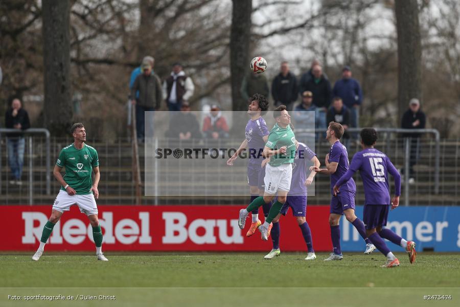 sport, action, TSV Schwaben Augsburg, TSV, Schweinfurt, Sachs-Stadion, Regionalliga Bayern, Fussball, FCS, BFV, 26. Spieltag, 22.03.2025, 1. FC Schweinfurt 1905 - Bild-ID: 2473474 sport, action, TSV Schwaben Augsburg, TSV, Schweinfurt, Sachs-Stadion, Regionalliga Bayern, Fussball, FCS, BFV, 26. Spieltag, 22.03.2025, 1. FC Schweinfurt 1905 - Bild-ID: 2473474