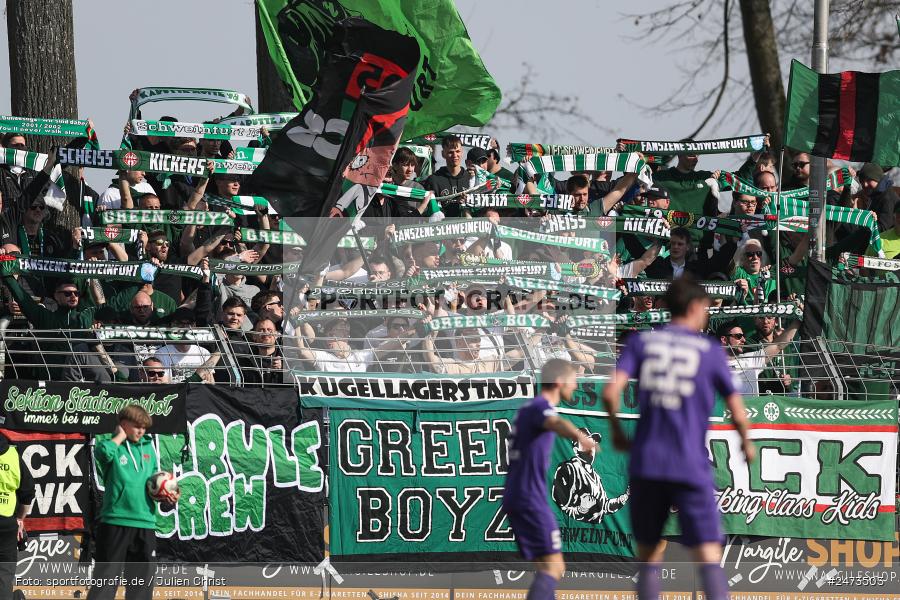 sport, action, TSV Schwaben Augsburg, TSV, Schweinfurt, Sachs-Stadion, Regionalliga Bayern, Fussball, FCS, BFV, 26. Spieltag, 22.03.2025, 1. FC Schweinfurt 1905 - Bild-ID: 2473503
