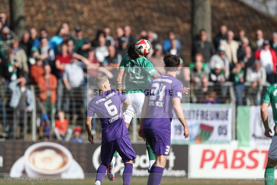 sport, action, TSV Schwaben Augsburg, TSV, Schweinfurt, Sachs-Stadion, Regionalliga Bayern, Fussball, FCS, BFV, 26. Spieltag, 22.03.2025, 1. FC Schweinfurt 1905 - Bild-ID: 2473520
