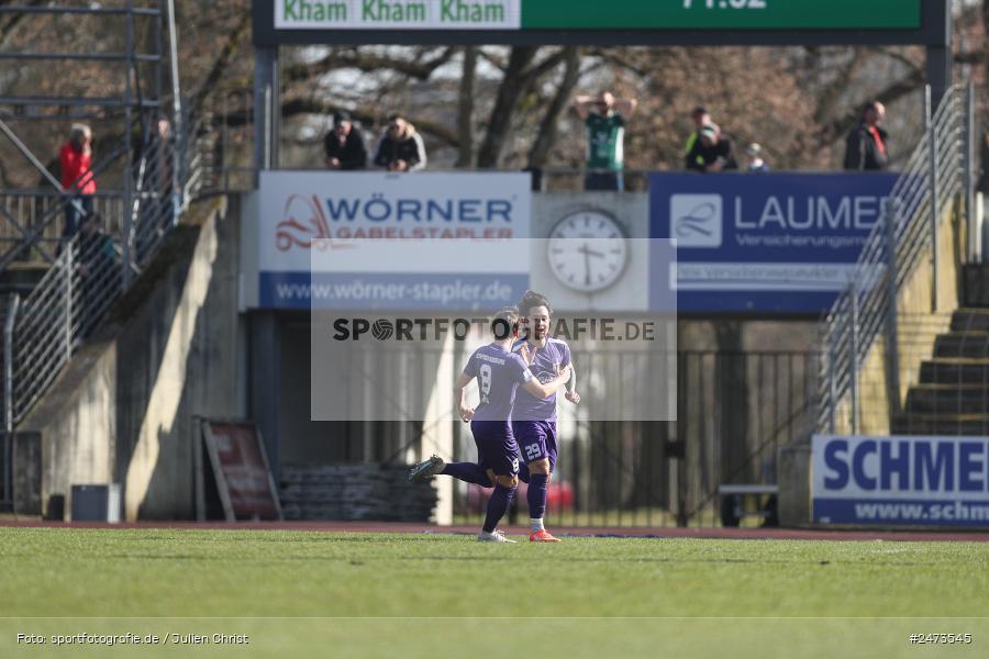 sport, action, TSV Schwaben Augsburg, TSV, Schweinfurt, Sachs-Stadion, Regionalliga Bayern, Fussball, FCS, BFV, 26. Spieltag, 22.03.2025, 1. FC Schweinfurt 1905 - Bild-ID: 2473545
