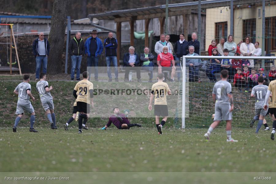 Sportgelände, Adelsberg, 23.03.2025, sport, action, BFV, Fussball, 18. Spieltag, A-Klasse Würzburg Gr. 5, SVS, FVWA, SV Schaippach, FV Wernfeld/Adelsberg - Bild-ID: 2473688 Sportgelände, Adelsberg, 23.03.2025, sport, action, BFV, Fussball, 18. Spieltag, A-Klasse Würzburg Gr. 5, SVS, FVWA, SV Schaippach, FV Wernfeld/Adelsberg - Bild-ID: 2473688