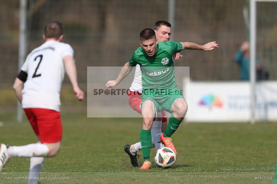 Sportgelände, Gemünden, 23.03.2025, sport, action, BFV, Fussball, 22. Spieltag, Kreisliga Würzburg Gr. 2, SVV, FVGS, SV Veitshöchheim, FV Gemünden/Seifriedsburg - Bild-ID: 2473700
