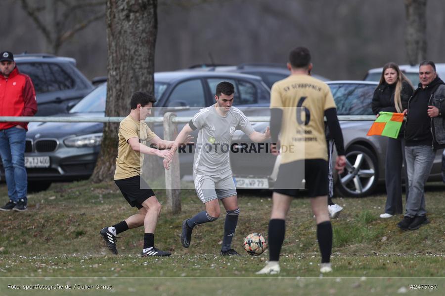 sport, action, Sportgelände, SVS, SV Schaippach, Fussball, FVWA, FV Wernfeld/Adelsberg, BFV, Adelsberg, A-Klasse Würzburg Gr. 5, 23.03.2025, 18. Spieltag - Bild-ID: 2473787