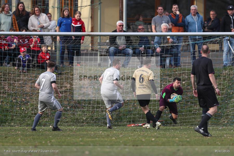 sport, action, Sportgelände, SVS, SV Schaippach, Fussball, FVWA, FV Wernfeld/Adelsberg, BFV, Adelsberg, A-Klasse Würzburg Gr. 5, 23.03.2025, 18. Spieltag - Bild-ID: 2473835