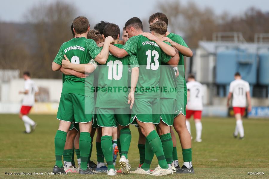 sport, action, Sportgelände, SVV, SV Veitshöchheim, Kreisliga Würzburg Gr. 2, Gemünden, Fussball, FVGS, FV Gemünden/Seifriedsburg, BFV, 23.03.2025, 22. Spieltag - Bild-ID: 2473939
