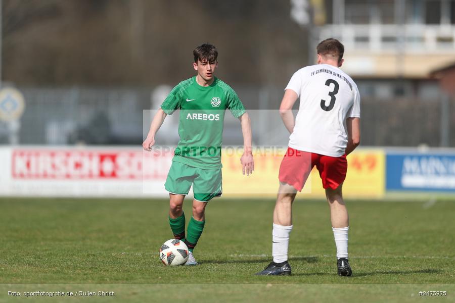 sport, action, Sportgelände, SVV, SV Veitshöchheim, Kreisliga Würzburg Gr. 2, Gemünden, Fussball, FVGS, FV Gemünden/Seifriedsburg, BFV, 23.03.2025, 22. Spieltag - Bild-ID: 2473975