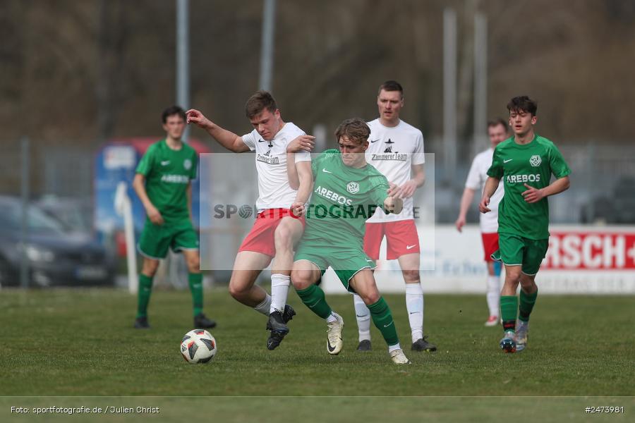 sport, action, Sportgelände, SVV, SV Veitshöchheim, Kreisliga Würzburg Gr. 2, Gemünden, Fussball, FVGS, FV Gemünden/Seifriedsburg, BFV, 23.03.2025, 22. Spieltag - Bild-ID: 2473981