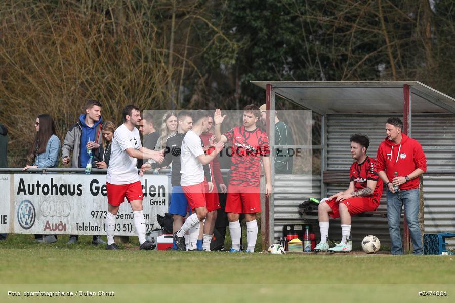 sport, action, Sportgelände, SVV, SV Veitshöchheim, Kreisliga Würzburg Gr. 2, Gemünden, Fussball, FVGS, FV Gemünden/Seifriedsburg, BFV, 23.03.2025, 22. Spieltag - Bild-ID: 2474006