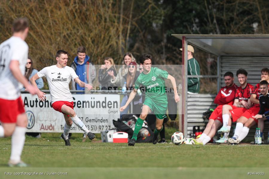 sport, action, Sportgelände, SVV, SV Veitshöchheim, Kreisliga Würzburg Gr. 2, Gemünden, Fussball, FVGS, FV Gemünden/Seifriedsburg, BFV, 23.03.2025, 22. Spieltag - Bild-ID: 2474022