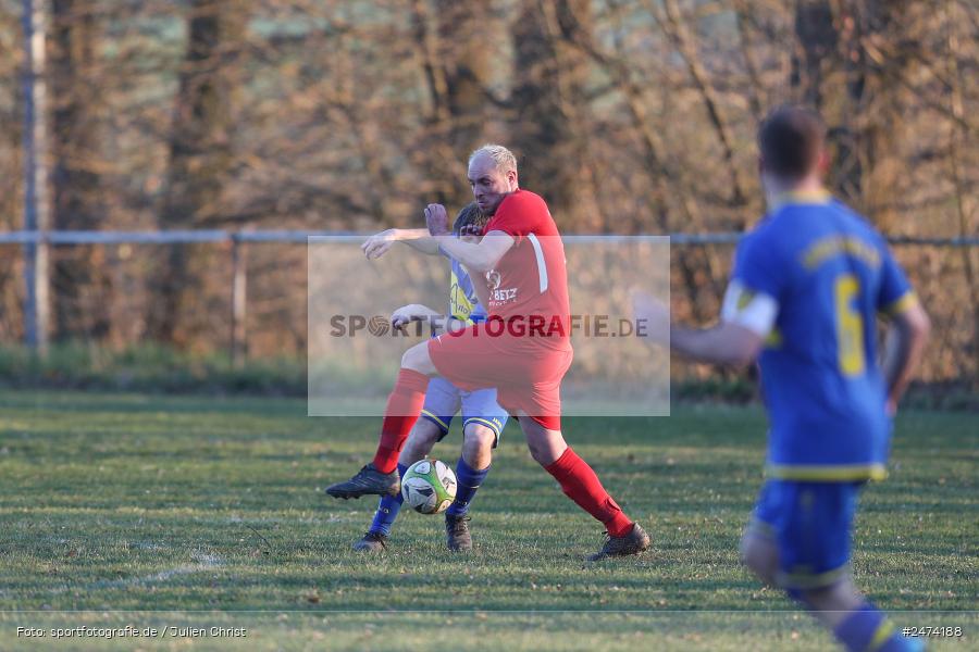 sport, action, WaRo, Sportgelände, SpVgg Waldzell/Ansbach/FC Roden, Seifriedsburg, Fussball, FVGS, FV Gemünden/Seifriedsburg II, BFV, A-Klasse Würzburg Gr. 5, 27.03.2025, 18. Spieltag - Bild-ID: 2474188
