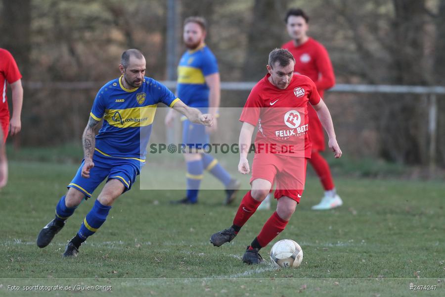 sport, action, WaRo, Sportgelände, SpVgg Waldzell/Ansbach/FC Roden, Seifriedsburg, Fussball, FVGS, FV Gemünden/Seifriedsburg II, BFV, A-Klasse Würzburg Gr. 5, 27.03.2025, 18. Spieltag - Bild-ID: 2474247