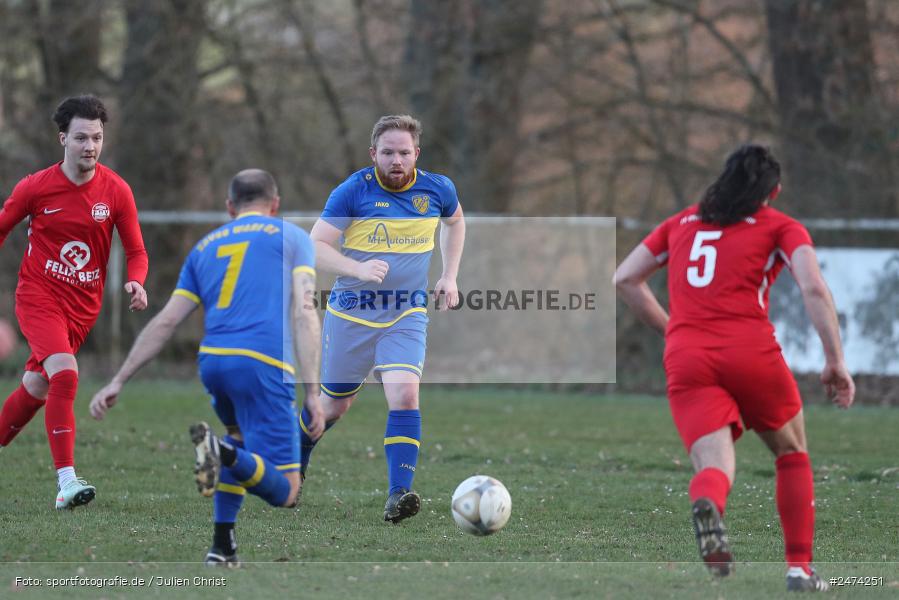 sport, action, WaRo, Sportgelände, SpVgg Waldzell/Ansbach/FC Roden, Seifriedsburg, Fussball, FVGS, FV Gemünden/Seifriedsburg II, BFV, A-Klasse Würzburg Gr. 5, 27.03.2025, 18. Spieltag - Bild-ID: 2474251
