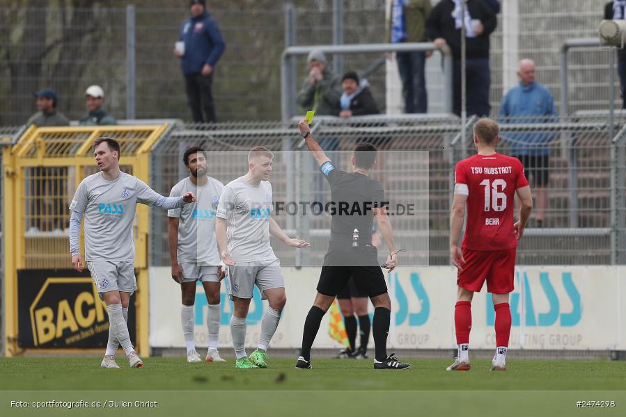 Stadion am Schönbusch, Aschaffenburg, 29.03.2025, sport, action, BFV, Fussball, 27. Spieltag, Regionalliga Bayern, AUB, SVA, TSV Aubstadt, SV Viktoria Aschaffenburg - Bild-ID: 2474298