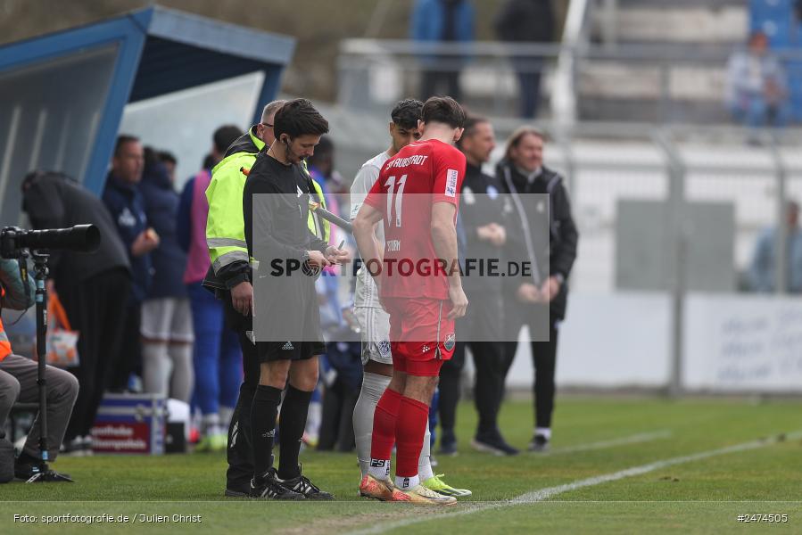 sport, action, TSV Aubstadt, Stadion am Schönbusch, SVA, SV Viktoria Aschaffenburg, Regionalliga Bayern, Fussball, BFV, Aschaffenburg, AUB, 29.03.2025, 27. Spieltag - Bild-ID: 2474505