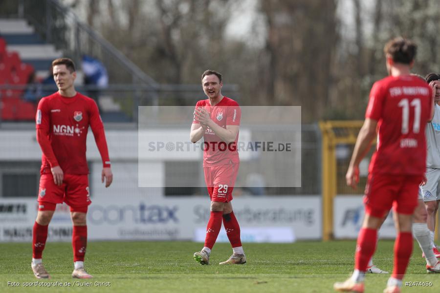 sport, action, TSV Aubstadt, Stadion am Schönbusch, SVA, SV Viktoria Aschaffenburg, Regionalliga Bayern, Fussball, BFV, Aschaffenburg, AUB, 29.03.2025, 27. Spieltag - Bild-ID: 2474636