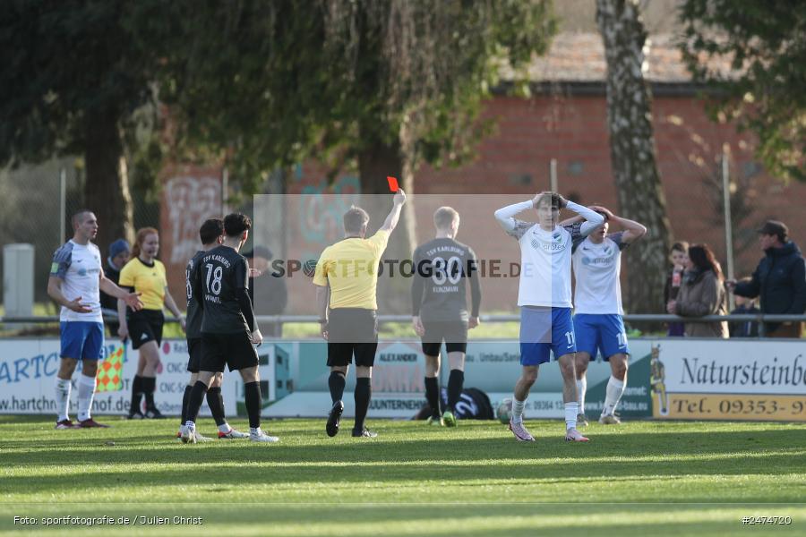 Fundamentum Sportpark, Karlburg, 29.03.2025, sport, action, BFV, Fussball, 27. Spieltag, Bayernliga Nord, FCE, TSV, FC Eintracht Münchberg, TSV Karlburg - Bild-ID: 2474720