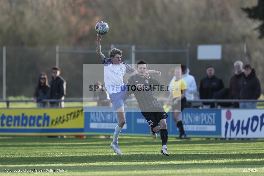 Fundamentum Sportpark, Karlburg, 29.03.2025, sport, action, BFV, Fussball, 27. Spieltag, Bayernliga Nord, FCE, TSV, FC Eintracht Münchberg, TSV Karlburg - Bild-ID: 2474794