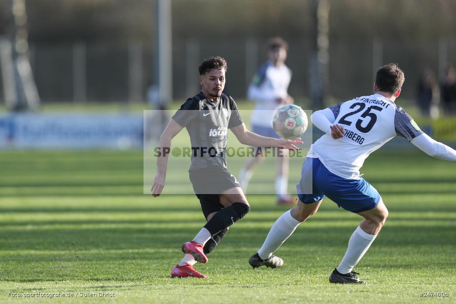 Fundamentum Sportpark, Karlburg, 29.03.2025, sport, action, BFV, Fussball, 27. Spieltag, Bayernliga Nord, FCE, TSV, FC Eintracht Münchberg, TSV Karlburg - Bild-ID: 2474806
