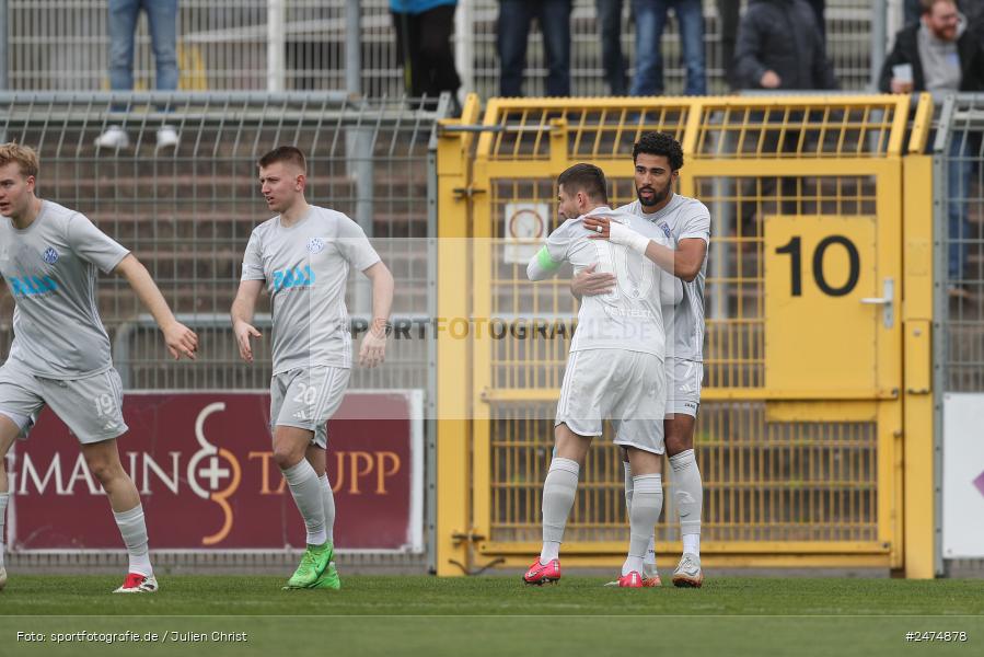 sport, action, TSV Aubstadt, Stadion am Schönbusch, SVA, SV Viktoria Aschaffenburg, Regionalliga Bayern, Fussball, BFV, Aschaffenburg, AUB, 29.03.2025, 27. Spieltag - Bild-ID: 2474878